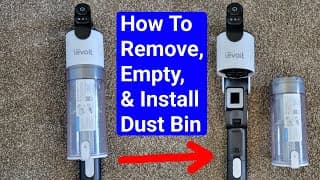 Levoit Lvac-200 Cordless Stick Vacuum – How To Remove, Empty, & Install The Dust Bin