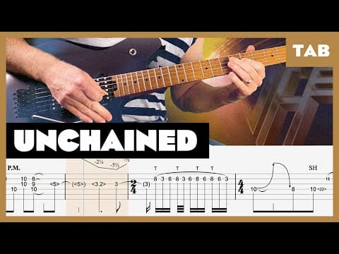 Van Halen - Unchained - Guitar Tab | Lesson | Cover | Tutorial