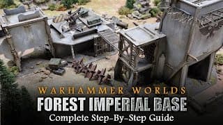 Warhammer Worlds 'forest Imperial Base' | 40k Battlefield Creation Warhammer 40k Terrain Tutorial