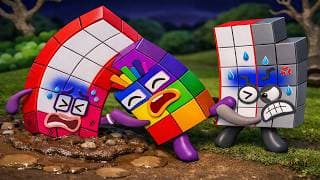 Numberblocks 7, Help Me! Numberblocks 18 Got In Trouble L Numberblocks Fanmade Coloring Story