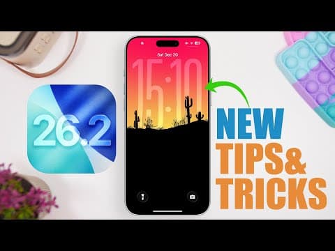 Ios 26.2 - New Tips & Tricks For Iphone Users !