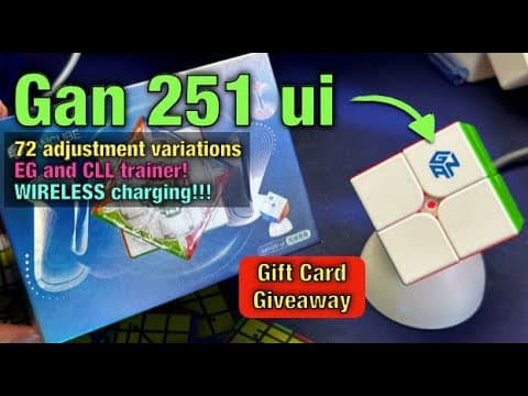 Gan 251 Ui Is A Bluetooth 2x2 Masterpiece Plus Enter The Gift Card Giveaway