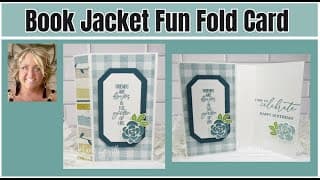 🔴 unique  Book Jacket Fun Fold Card