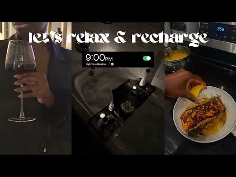 A Cozy Nighttime Routine: Cooking Dinner, Skincare, Taking A Bath & More