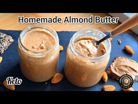 Homemade Almond Butter | Sugar Free | Thick & Creamy | Tastes Like Warm, Freshly Roasted Almonds