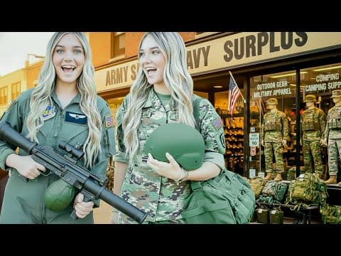 I Took Them To A Huge Army Navy Store! They Found Crazy Stuff!