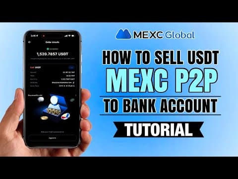 How To Sell Usdt On Mexc P2p To Bank Account | Complete Beginner Tutorial