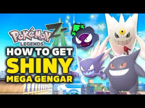 Pokemon Z-a How To Get Shiny Gengar & Mega Gengar! Ghastly & Gengar Location Guide