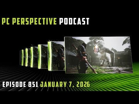 Pcper Podcast 851: Ces 2026 Highlights - Ryzen 9850x3d & 9950x3d2, Dlss 4.5, Msi Lightning, And More