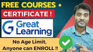 Get Free Courses + Certificate From Great Learning | 100% Free Courses 2025