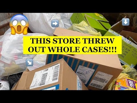 Dumpster Divin// A Dumpster Full Of Filled Goodie Boxes?!?!?!