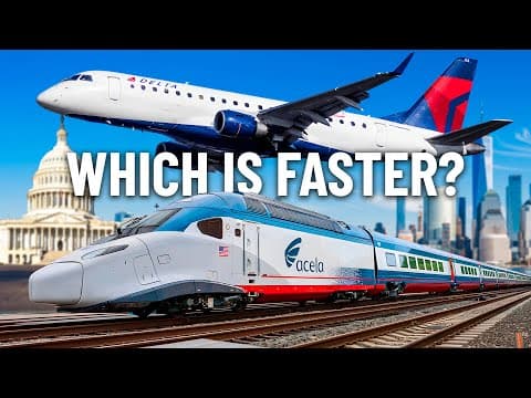 Train Vs. Plane Race Between Nyc And Dc