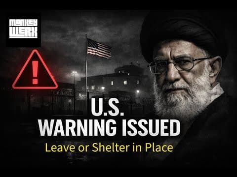 Us Warning Issued - Leave Or Shelter In Place