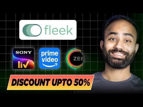 Save Big On Amazon Prime, Sonyliv & More With Fleek App! (hindi)