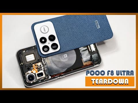 Xiaomi Poco F8 Ultra Teardown Disassembly Phone Repair Video Review