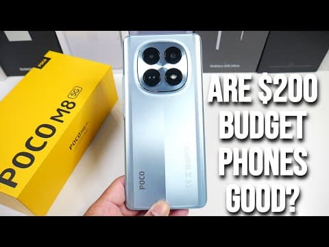 Poco M8 Unboxing & First Impressions! Are $200 Budget Phones Finally Good? (pubg, Display, Speed)