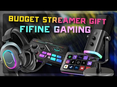Perfect Budget Streaming Setup 🎄 Last-minute Christmas Gifts From Fifine Gaming 2025