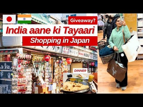 India Aane Ki Tayaari | Shopping In Japan | Indian In Japan