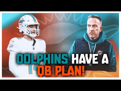 Miami Dolphins Jeff Hafley Talks With Peter Schrager! They Have A Qb Plan!