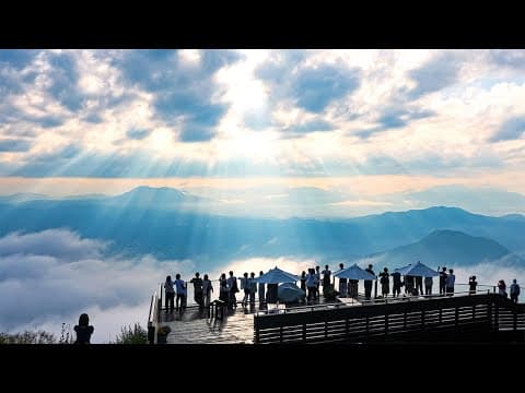 Experience Japan’s Highland Glamping With Stunning Sea Of Clouds | Ryuoo Mountain Resort