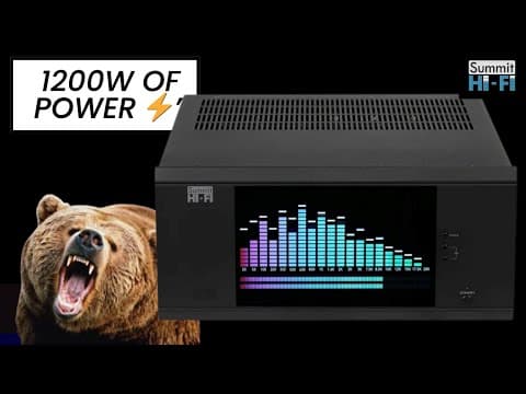 Why Does This Amp Weigh 83 Pounds?! 2 Channel Amp Summit Hi-fi A2 Review