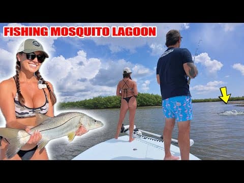Fishing Mosquito Lagoon @bryantheceo Vs Kyndal Lynn!!!!