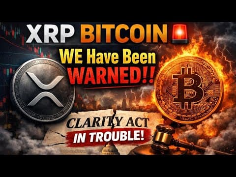 Xrp Bitcoin 🚨 We Have Been Warned! ‼️ Clarity Act In Trouble!