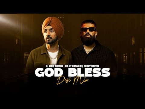 God Bless (desi Mix) | Diljit Dosanjh | Sunny Malton | Dj Nick Dhillon | Aura | Lyrical | 2025