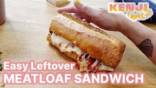 Easy Leftover Meatloaf Parm Sandwiches