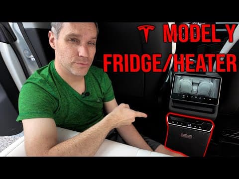 I Added A Fridge To My Model Y Juniper Backseat! 38% Off Blackfriday Sale!