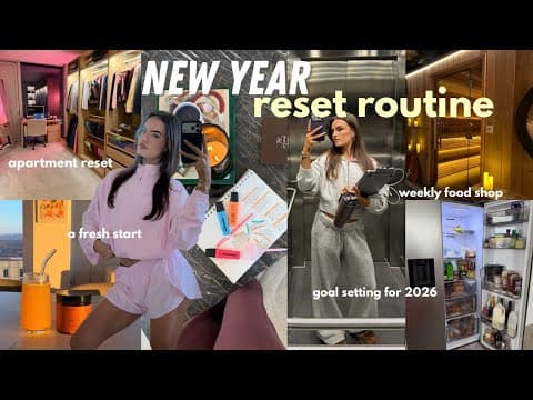 New Year Reset Routine *vlog*✨| Goal Setting For 2026, Cleaning & Organisation & New Year Motivation
