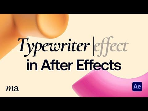 How To Create A Typing Effect In After Effects