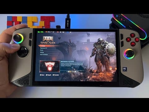 Doom The Dark Ages | MSI Claw 8 AI+ gameplay  OneXGPU AMD Radeon RX 7600M XT