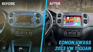 Vw Tiguan Navigation Upgrade Tutorial - Eonon Vwx6s 9" Android Review