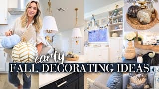 Early Fall Decorating Ideas 2024 | Diy Fall Home Decor