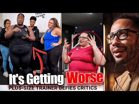 High Calorie Woman Cosplaying As A Fitness Coach Gets Roasted