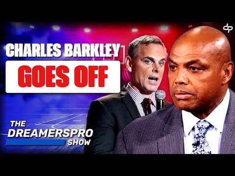 Charles Barkley Baptizes Colin Cowherd For Saying Espn Took Him Off Air Over Player Criticism