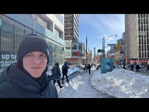 Toronto Live: Freezing Cold & Snow Filled Thursday Afternoon