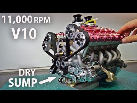 World's First V10 150cc Engine Test!