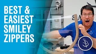 U-shaped/smile Face Window Zipper With Rain Flap