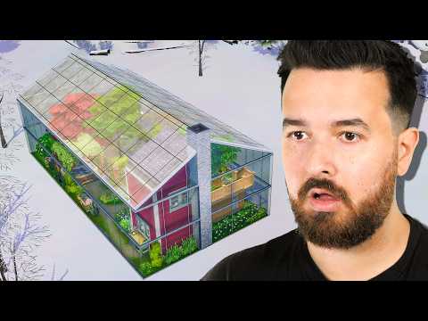 Tiny House Inside A Greenhouse!