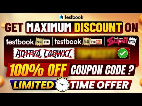 Get Maximum Discount On Testbook Pass Pro With Exclusive Coupon Code | Testbook Coupon Code Today