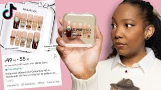 I Wore Tiktok Shop Press On Nails For A Week - Bangle Nails