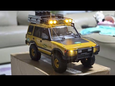 1/10 Scale Rc Car Fms Discovery Camel Trophy Unboxing & Shock Setting