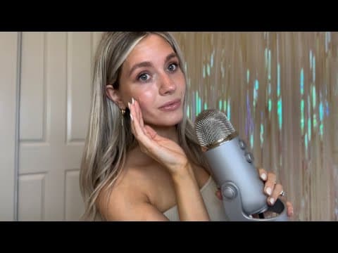 Asmr| Repeating My Intro And Outro (extra Close Personal Attention & Gentle Glass Scratching)