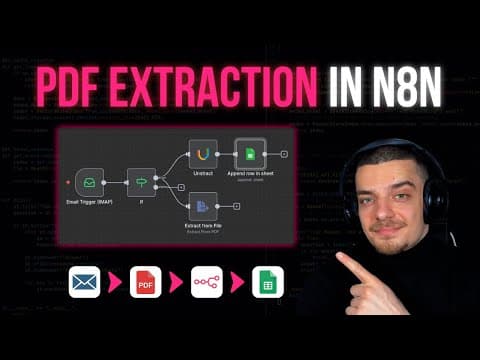 Pdf Document Extraction In N8n - Full Workflow