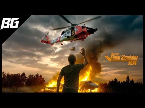 Plane Crash Fire Rescue – Coast Guard Search For Survivors