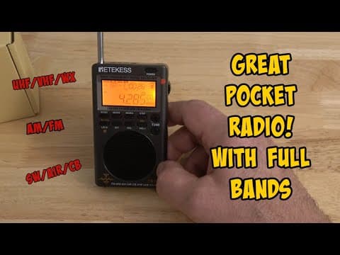The Tr110. This Pocket Radio Get's It All! Am, Fm, Sw, Air, Cb, Ham, Wx, Vhf Plus Ssb, And More!