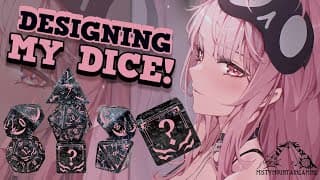 【dice Designing!】drawing Something Edgy For The Grim Reaper's Dice?! #calliolive #ad