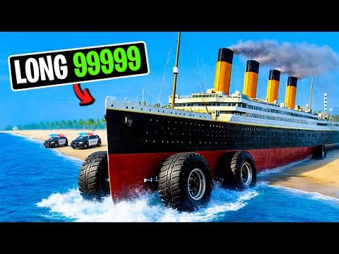 Every Time I Crash, My Titanic Car Gets Longer In Gta 5